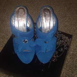 Blue heels
